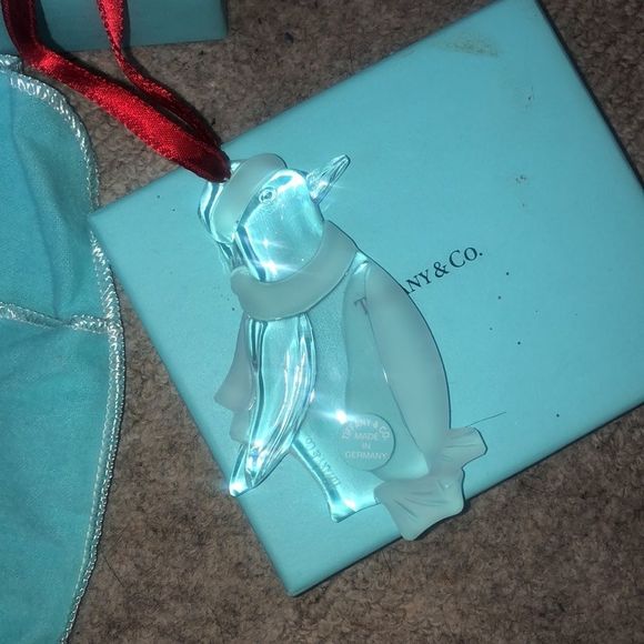 Tiffany & Co. Other - Vintage Tiffany & Co Crystal Penguin Ornament | 2002